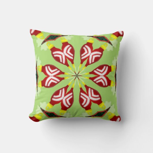 万華鏡のように千変万化するパターン'K1 SQ' クッション (正面)