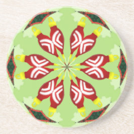 万華鏡のように千変万化するパターン'K1 SQ' コースター