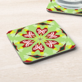 万華鏡のように千変万化するパターン'K1 SQ' コースター