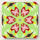 万華鏡のように千変万化するパターン'K1 SQ' コースター (正面)
