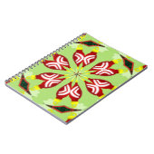 万華鏡のように千変万化するパターン'K1 SQ' ノートブック (左側)