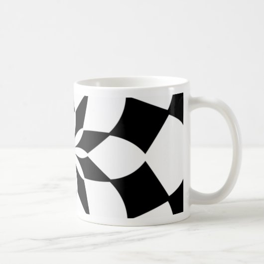 万華鏡のように千変万化するパターン'K2 SQ' コーヒーマグカップ (右)
