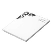 万華鏡のダマスクコーナー ノートパッド (回転)