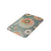 万華鏡のハーモニー：渦巻きパステルサークル バスマット (アングル)