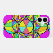 万華鏡の星 iPhone 16ケース (裏面横)