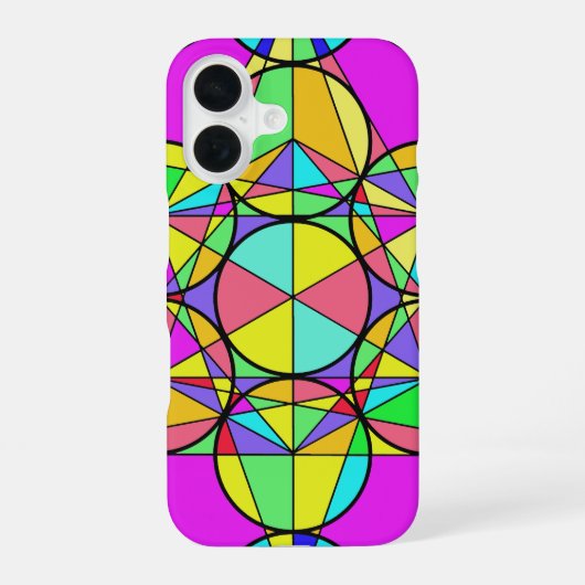 万華鏡の星 iPhone 16ケース (裏面)