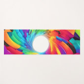万華鏡の渦:旅カラフル路 ヨガマット (正面(横))