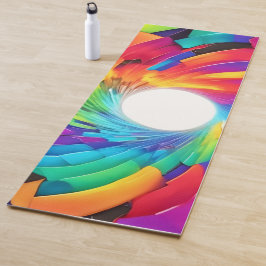 万華鏡の渦:旅カラフル路 ヨガマット