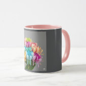 万華鏡の花開き マグカップ (正面右)