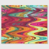 万華鏡の輝き:きらめくガラスインスパイア ラッピングペーパー (フラット)