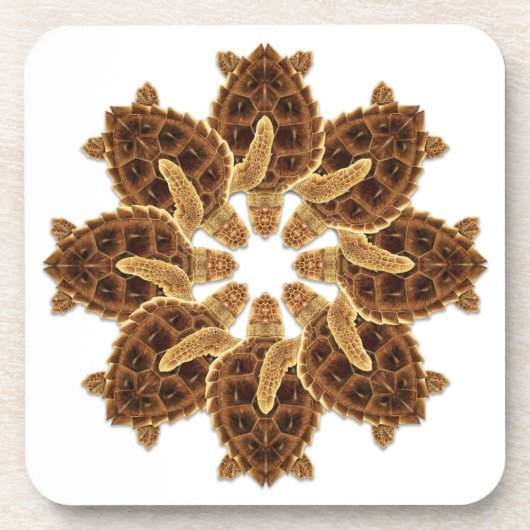 万華鏡アカウミガメのコースター コースター (正面)