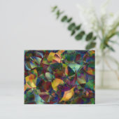 万華鏡カラフル鏡抽象芸術アート ポストカード (スタンド正面)