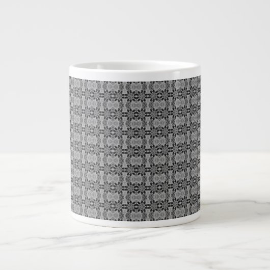 万華鏡グレー ジャンボコーヒーマグカップ (正面)