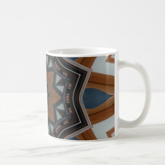 万華鏡ブラウンの星 コーヒーマグカップ (右)
