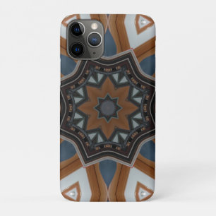 万華鏡ブラウンの星 iPhone 11 PROケース