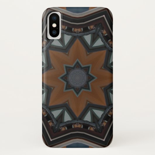 万華鏡ブラウンの星 Case-Mate iPhoneケース (裏面)