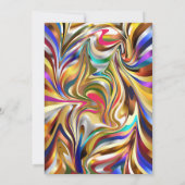 万華鏡モダン鏡結婚式招待状 招待状 (裏面)