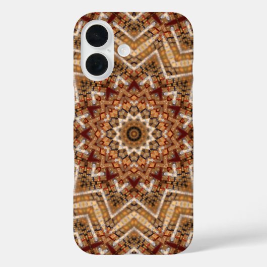 万華鏡ライトブラウンスター Case-Mate iPhoneケース (裏面)