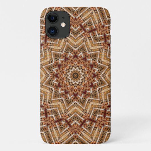 万華鏡ライトブラウンスター Case-Mate iPhoneケース (裏面)