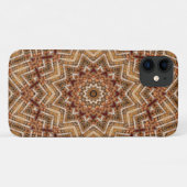 万華鏡ライトブラウンスター Case-Mate iPhoneケース (裏面(横))