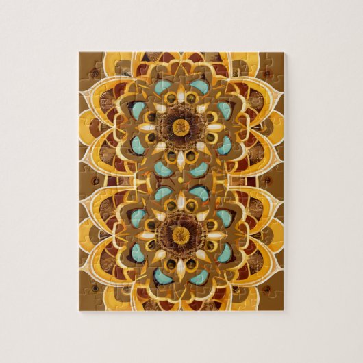 万華鏡ヴィンテージ曼荼羅 ジグソーパズル (縦)