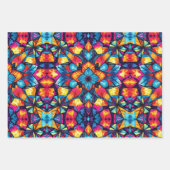 万華鏡包装紙 – パタカラフルーン ラッピングペーパーシート (正面3)