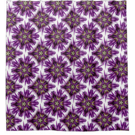 万華鏡性オランダ虹彩紫色の感覚 シャワーカーテン