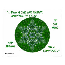 万華鏡星スノーフレークポスター1