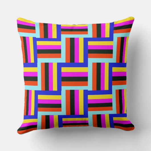 万華鏡格子 クッション (裏面)