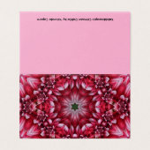 万華鏡紅色ダリア空白のグリーティングカード (外部フラット)