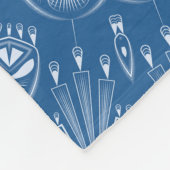 万華鏡視型モザイク抽象芸術サークル観賞用ナ フリースブランケット (角)