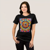 万華鏡 トライブレンドＴシャツ (正面全面)