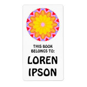 万華鏡 – 本プレート ラベル (正面)