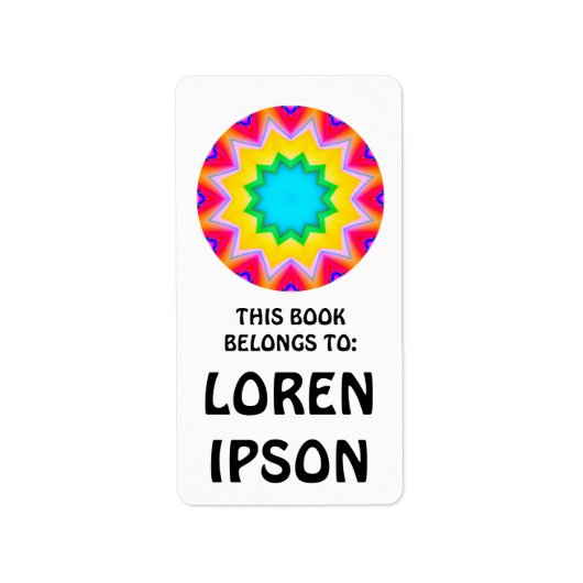 万華鏡 – 本プレート ラベル (正面)