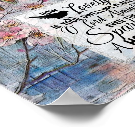 万軍の主よ、あなたの住む場所はなんて素敵なのだろう ポスター (角)