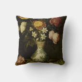 万里の花瓶Ambrosiusで花と静物生活 クッション (裏面)