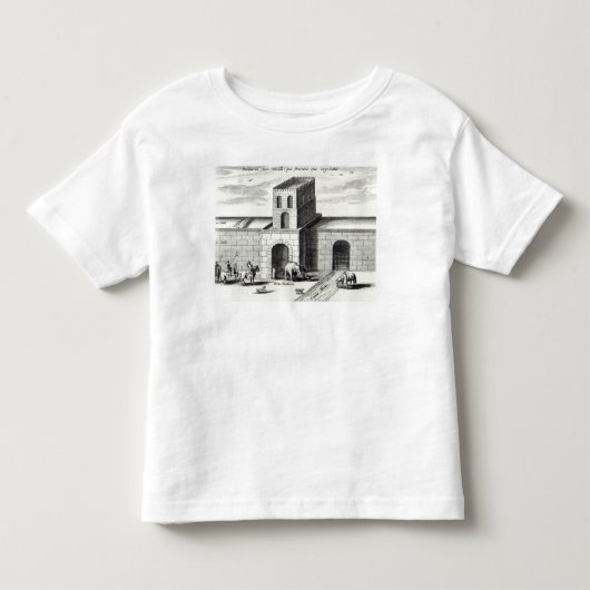 万里の長城の戸口 トドラーTシャツ (正面)