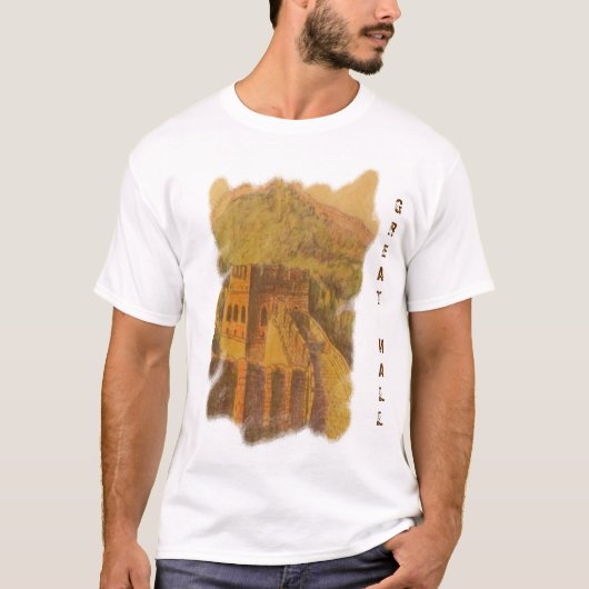 万里の長城 バダリンTシャツ Tシャツ (正面)