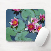 丈夫なスイレン、赤、スイレン属のlaydekeri マウスパッド (マウス)