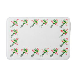 丈夫な花付きバスマカラフルット バスマット