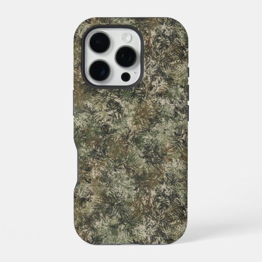 丈夫な迷彩の葉のスマホケース iPhoneケース (裏面)