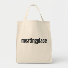 丈夫、運すべてトートw/Meatingplaceのロゴ トートバッグ