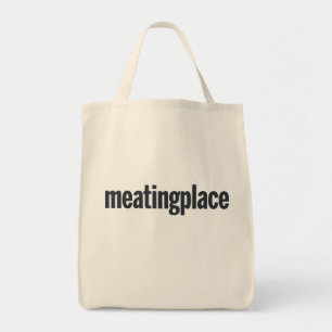 丈夫、運すべてトートw/Meatingplaceのロゴ トートバッグ
