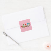 三おもしろいつの格言 スクエアシール (封筒)