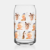 三おもしろいカスタム人の子供の写真の母 ガラス缶 (右)