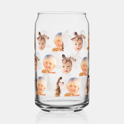 三おもしろいカスタム人の子供の写真の母 ガラス缶 (右)