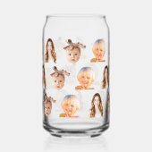 三おもしろいカスタム人の子供の写真の母 ガラス缶 (左)