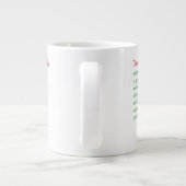三おもしろい首のクリスマス ジャンボコーヒーマグカップ (裏面)
