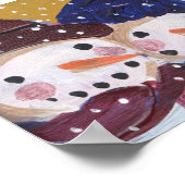 三すてき雪だるま ポスター (角)