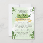 三つのえんどう豆の本 お願いカード挿入 招待状 (正面)